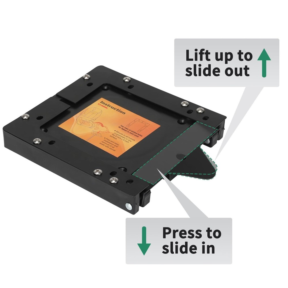 ERGOSEAT Quick Disconnect Seat Mount V2,16cmSwivel 1PAC