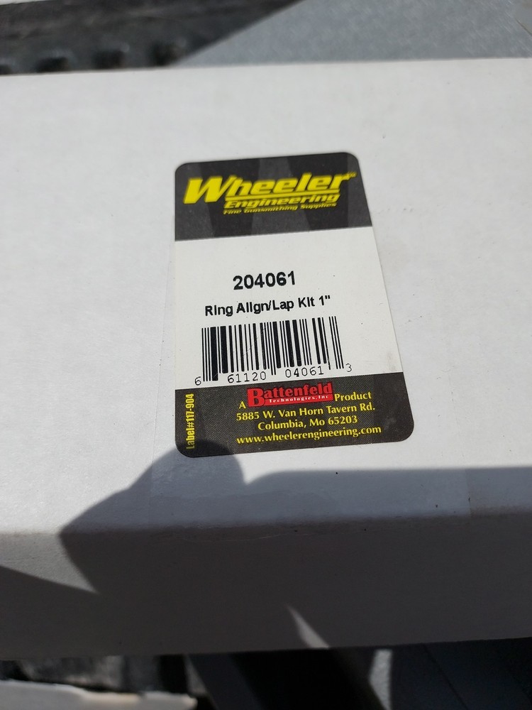 Wheeler Engineering 204061 Scope Ring Alignment & Lapping Kit, 1"