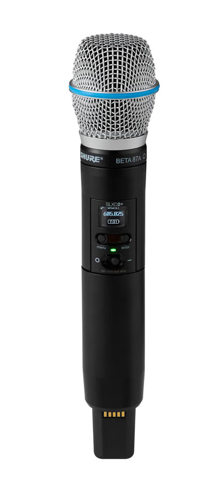 Shure SLXD24+/B87A Wireless Handheld System with Beta 87A Microphone 24bit