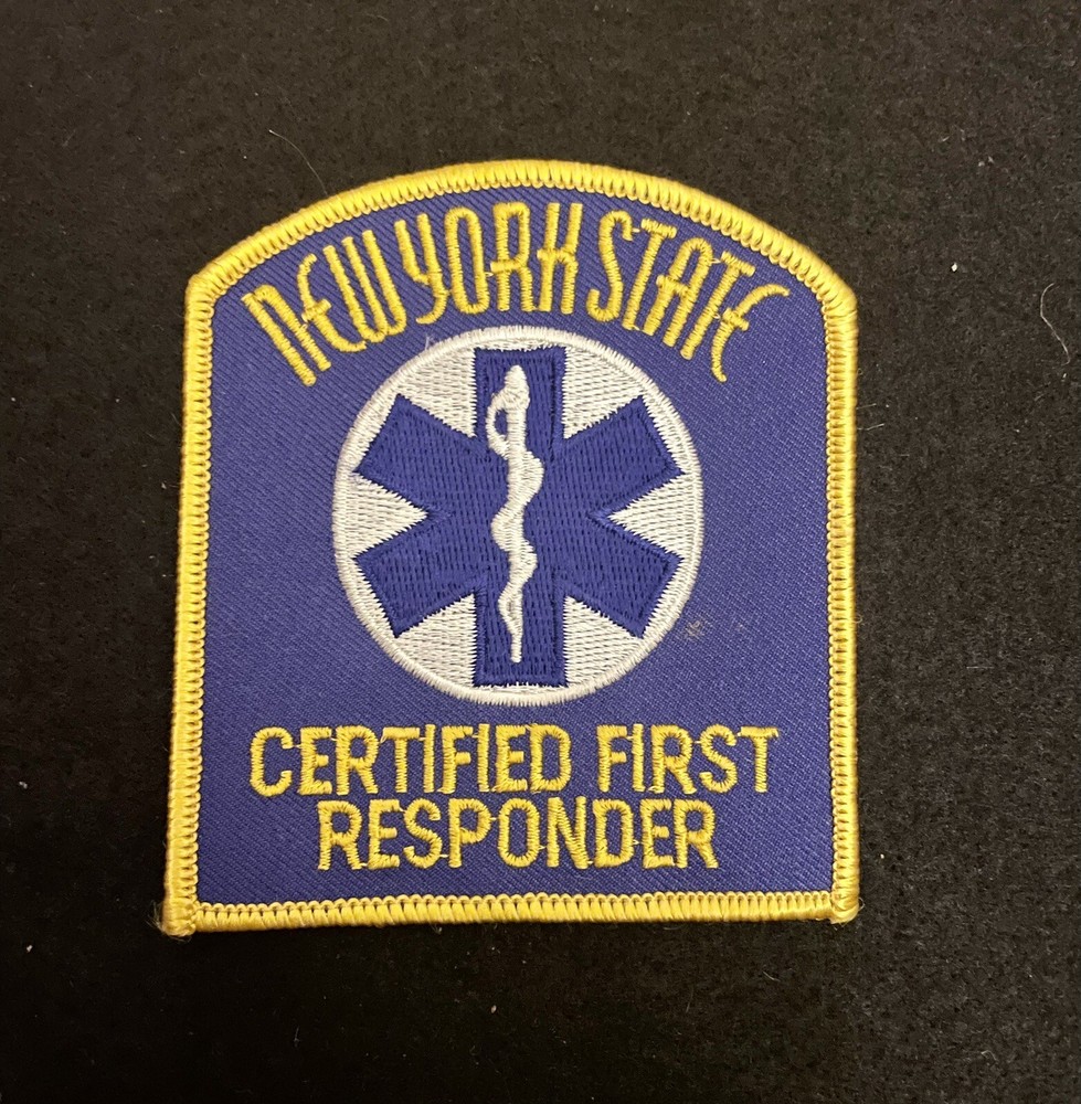 New York State Certified First Responder Patch