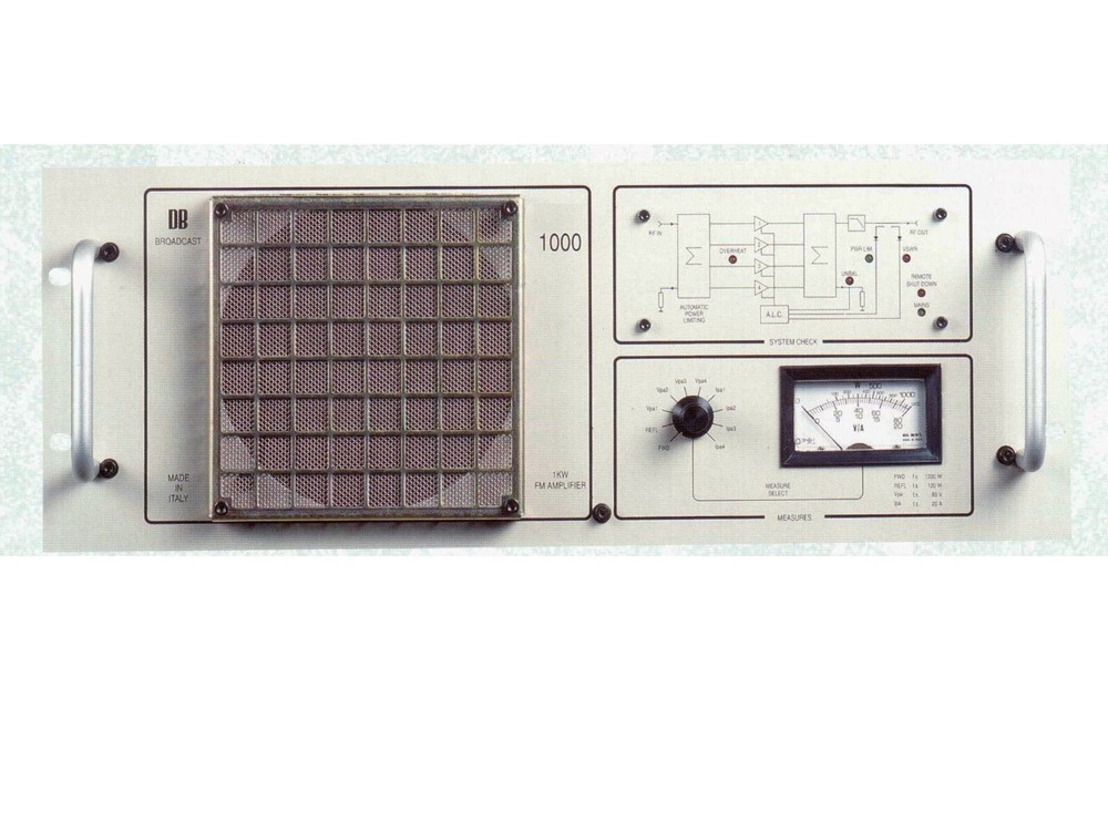 Prof DB Digital Broadcast FM Power Amplifier 1000w Wide Band - 110v or 230v