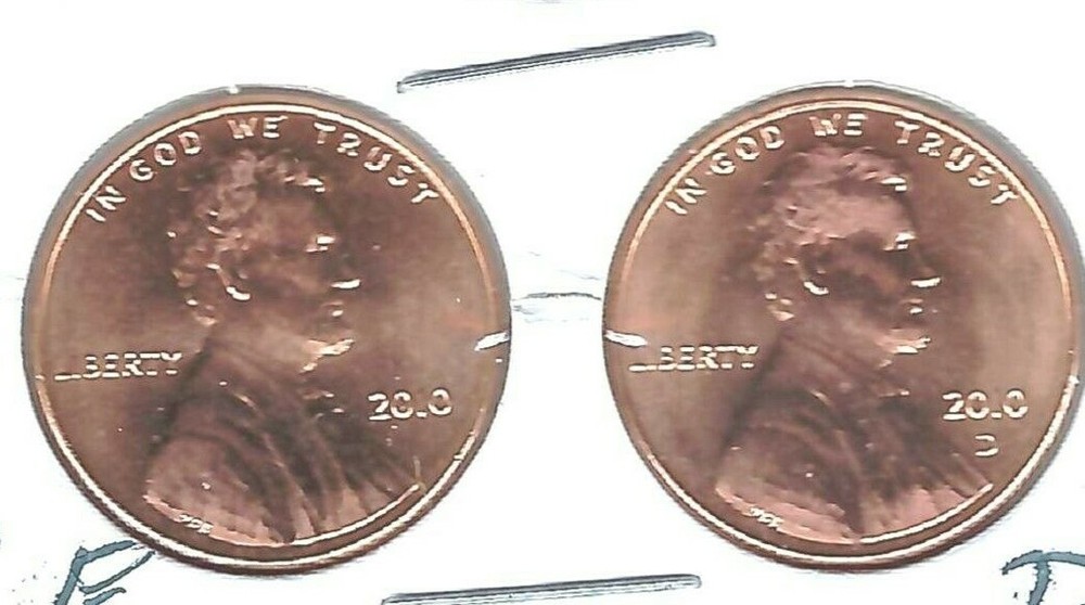 2010-D & P Two Brilliant Uncirculated Lincoln Cent Type Coins