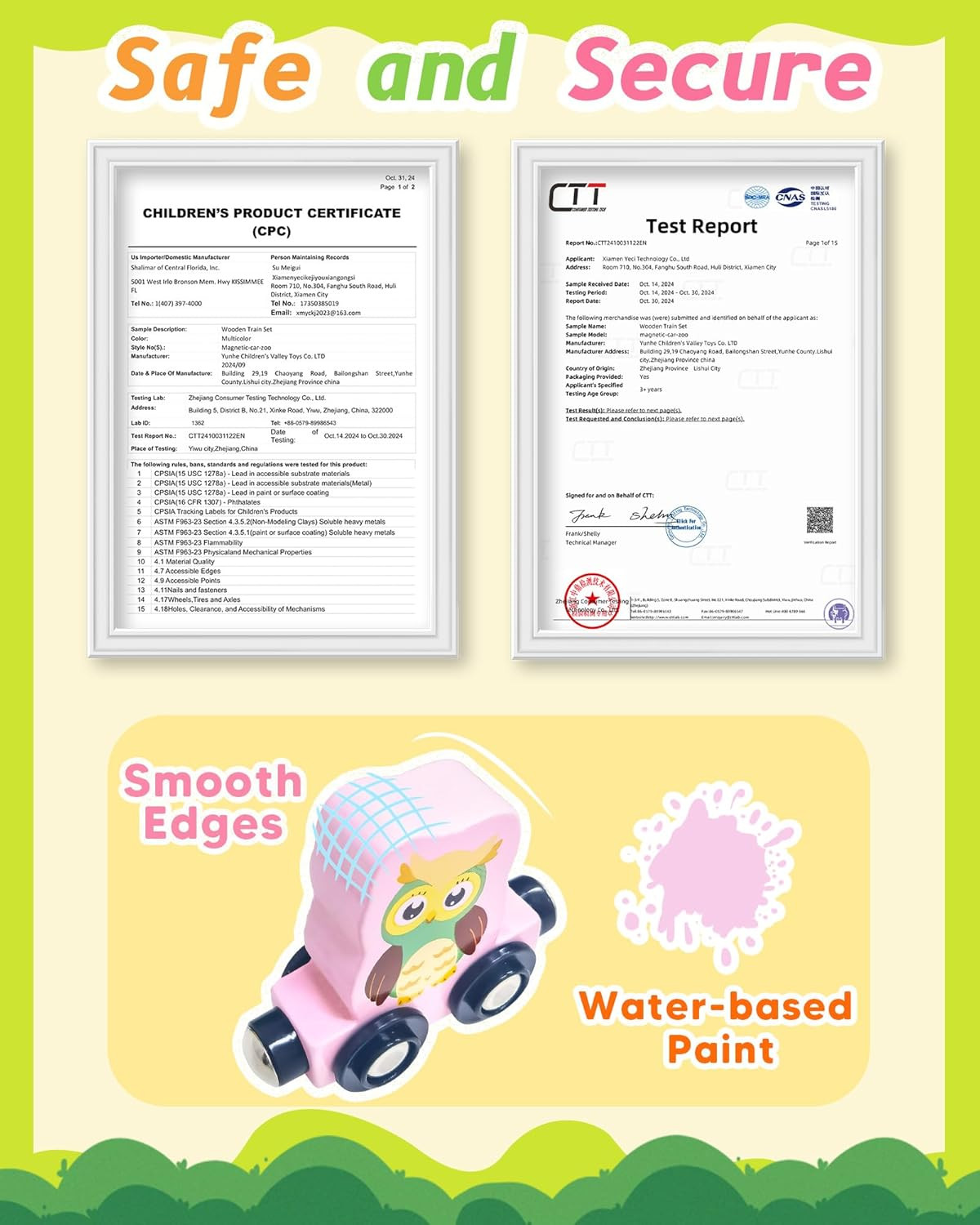 11 Pcs Magnetic Train Set Montessori Toys for 1 2 3 Years Old Toddlers Boys Girl