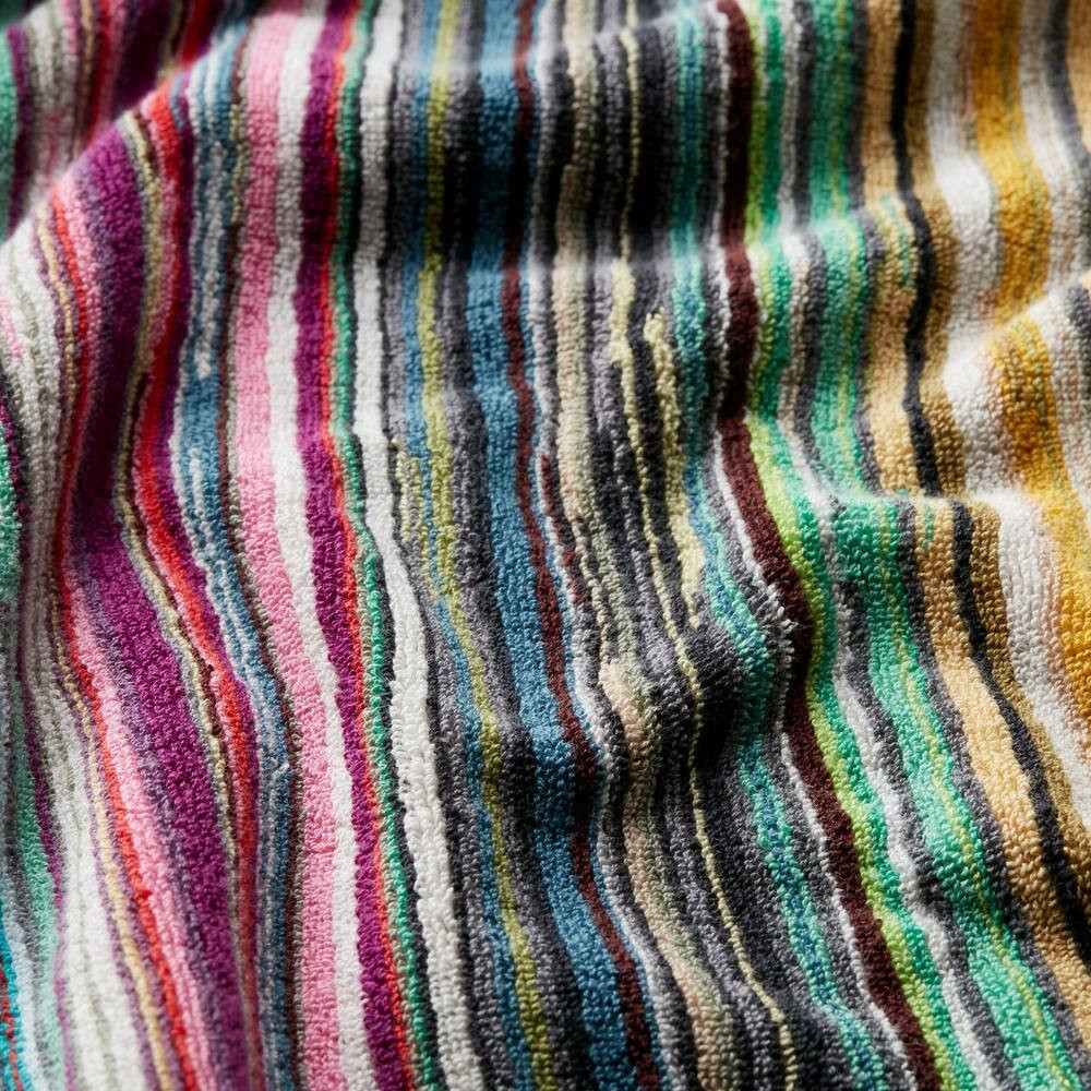 Rhythm Multicolored Striped Cotton Bath Towel