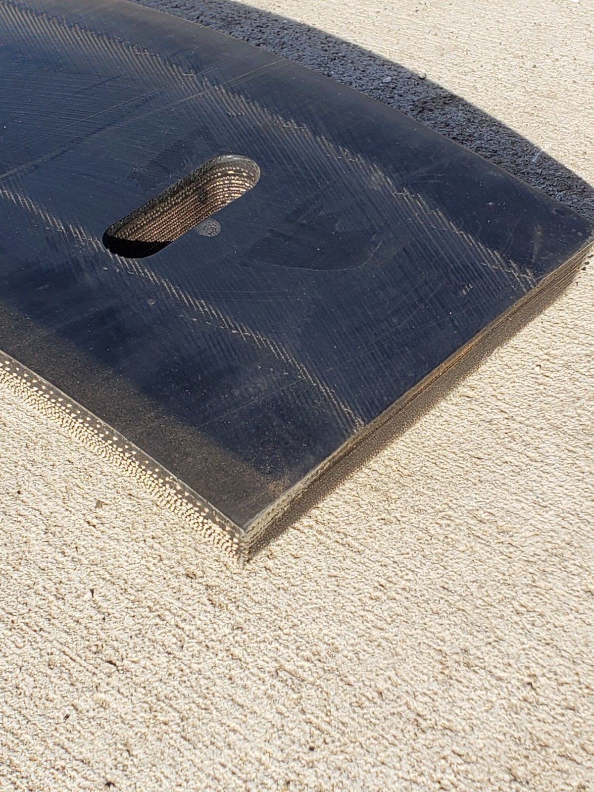 1 X 6" RUBBER EDGE FOR 6FT SNOW PUSHER, SNOW PLOW RUBBER, PROTECH - 67.75"