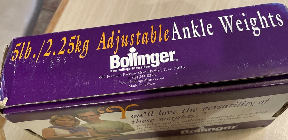 Vintage Bollinger 5 lb/ 2.5 each Total Adjustable Ankle Weights