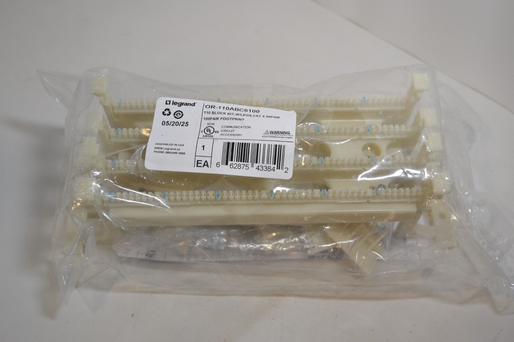 Ortronics OR-110ABC6100 Cat6 110Block kit with legs