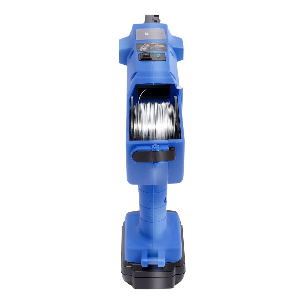 8-34mm Automatic Rebar Tier Tying Machine Strapping Computer Tool W/ 2 Batteries