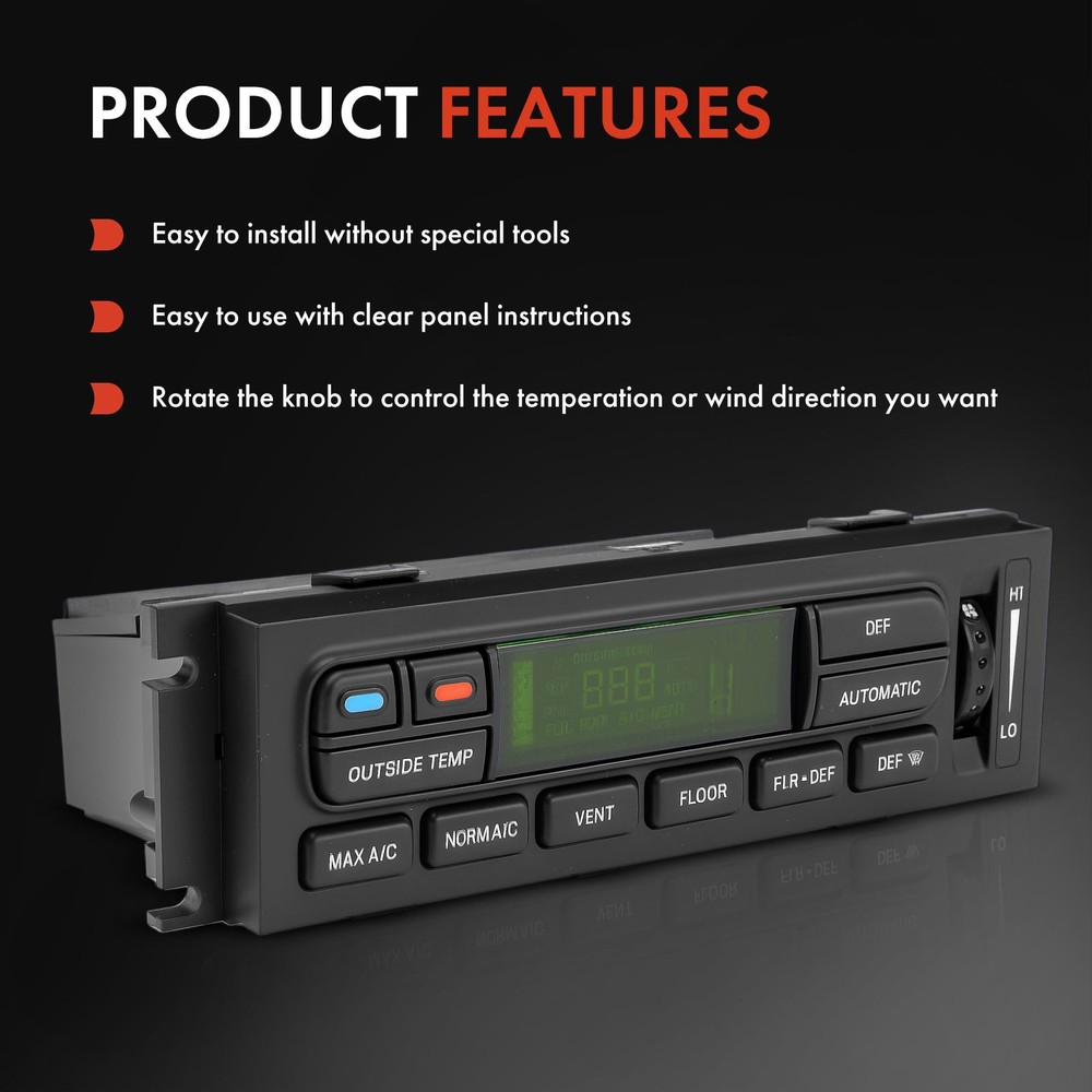 for Ford F-150 1997-2003 A/C Climate Control Module with Automatic A/C Controls