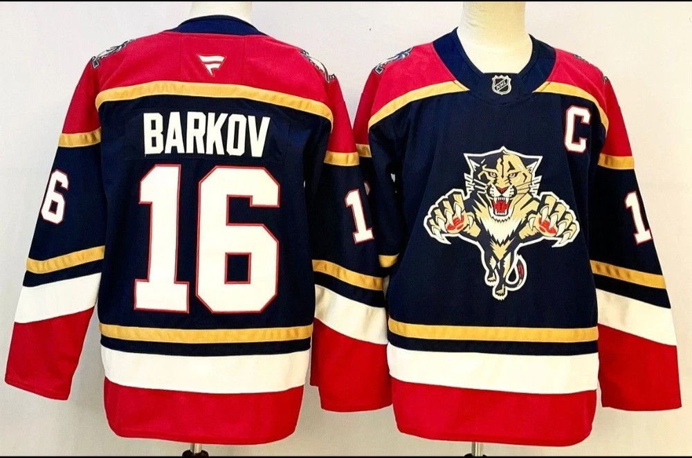 NWT Florida Panthers Aleksander Barkov #16 Reverse Retro Blue