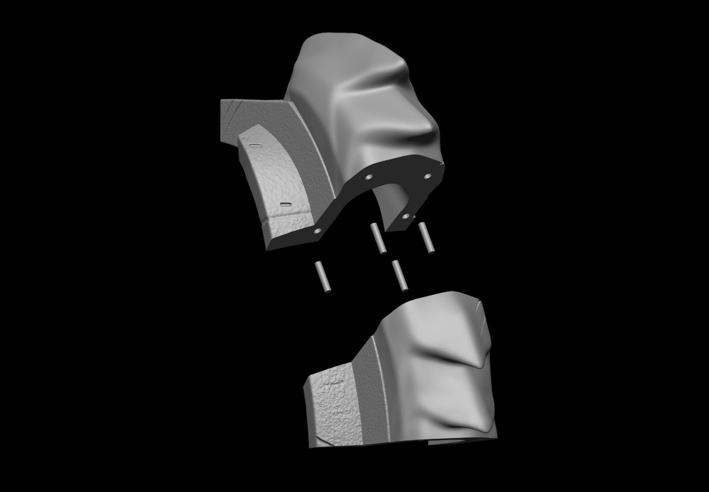 Predator Armor Bust Scale 1:1 File STL-OBJ For 3D Printing