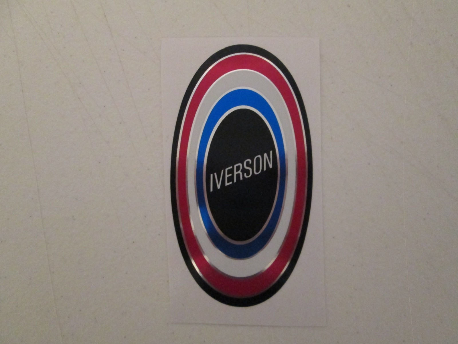 Iverson muscle bike badge decal