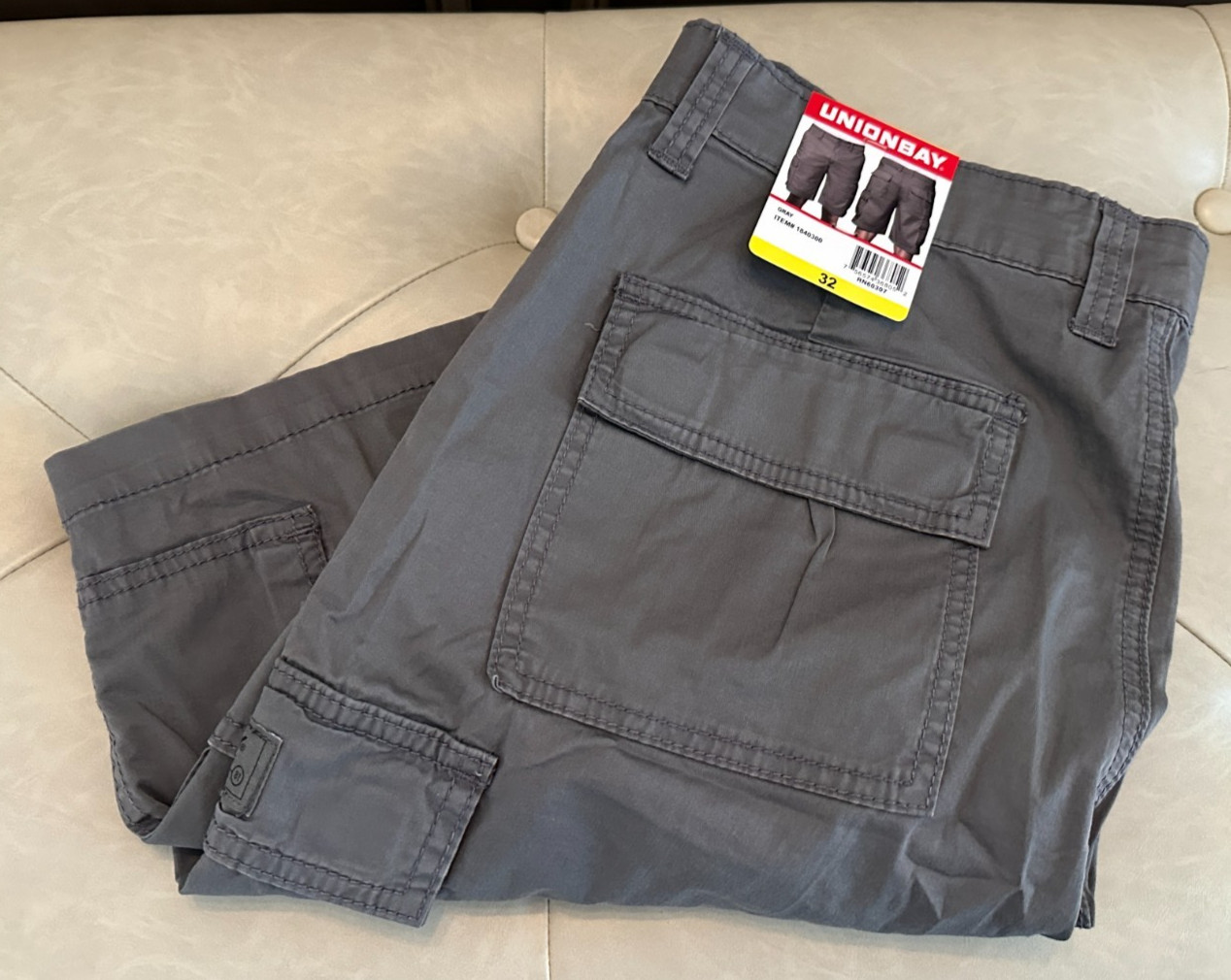 UNIONBAY Men's Cargo Shorts - Size 32 - Gray