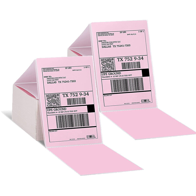 500/1000PCS 4" x 6" Direct Thermal Shipping Label fit for VRETTI MUNBYN Phomemo