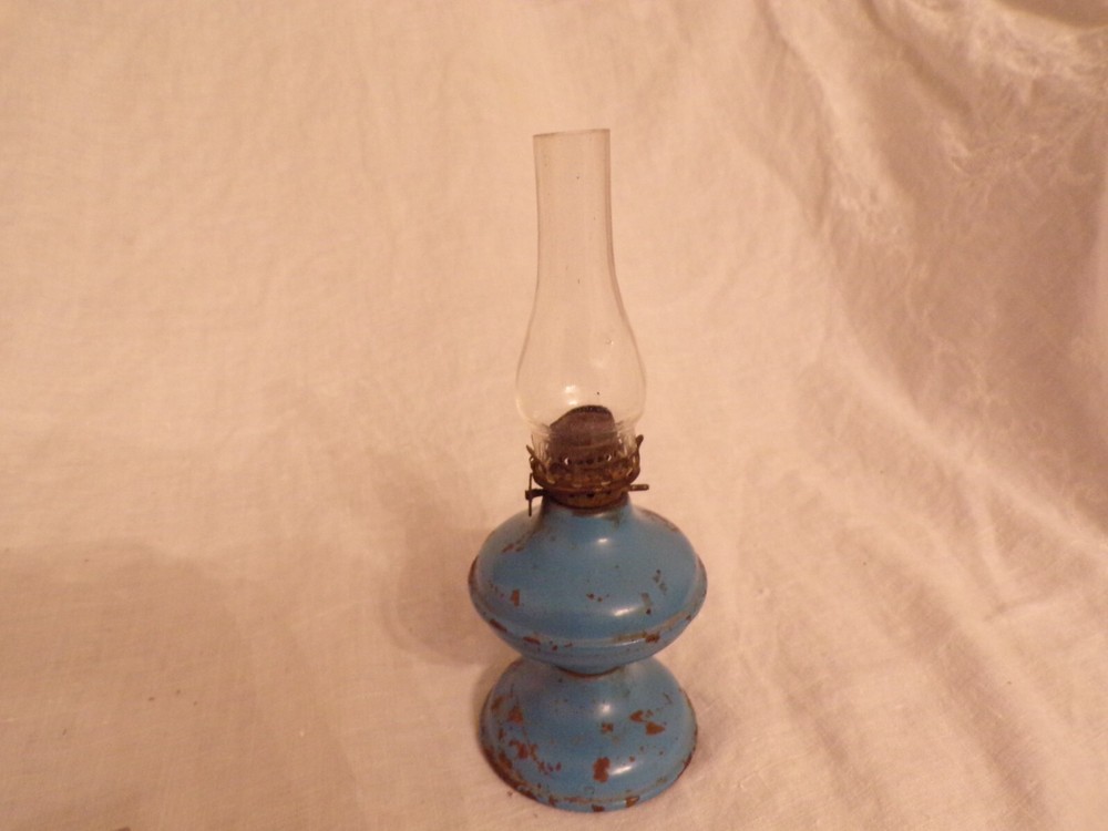 VTG Mini Blue Metal Lantern