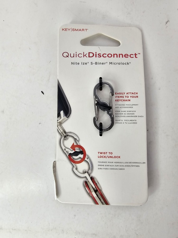 KeySmart Quick Disconnect S-Biner Microlock Interchange Me KeyCollar Detachable