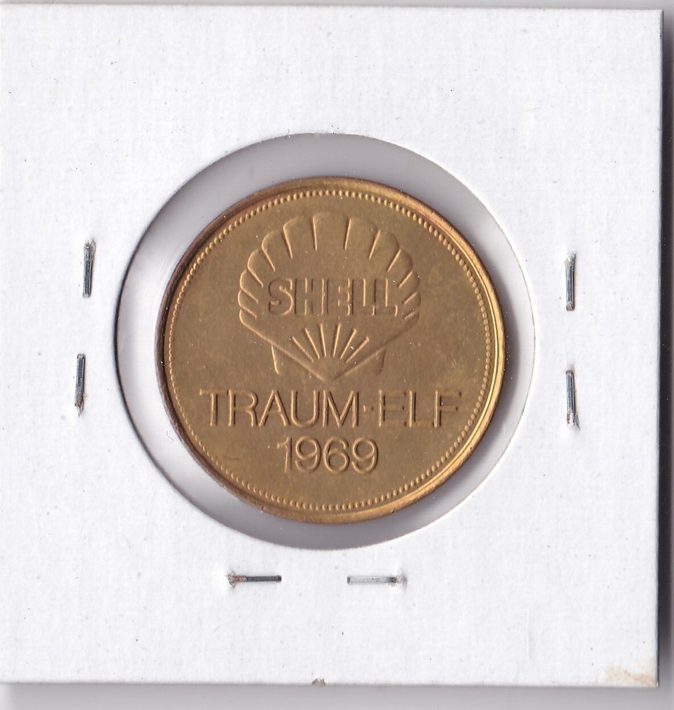 Gerhard Muller Traum-Elf 1969 Shell Token