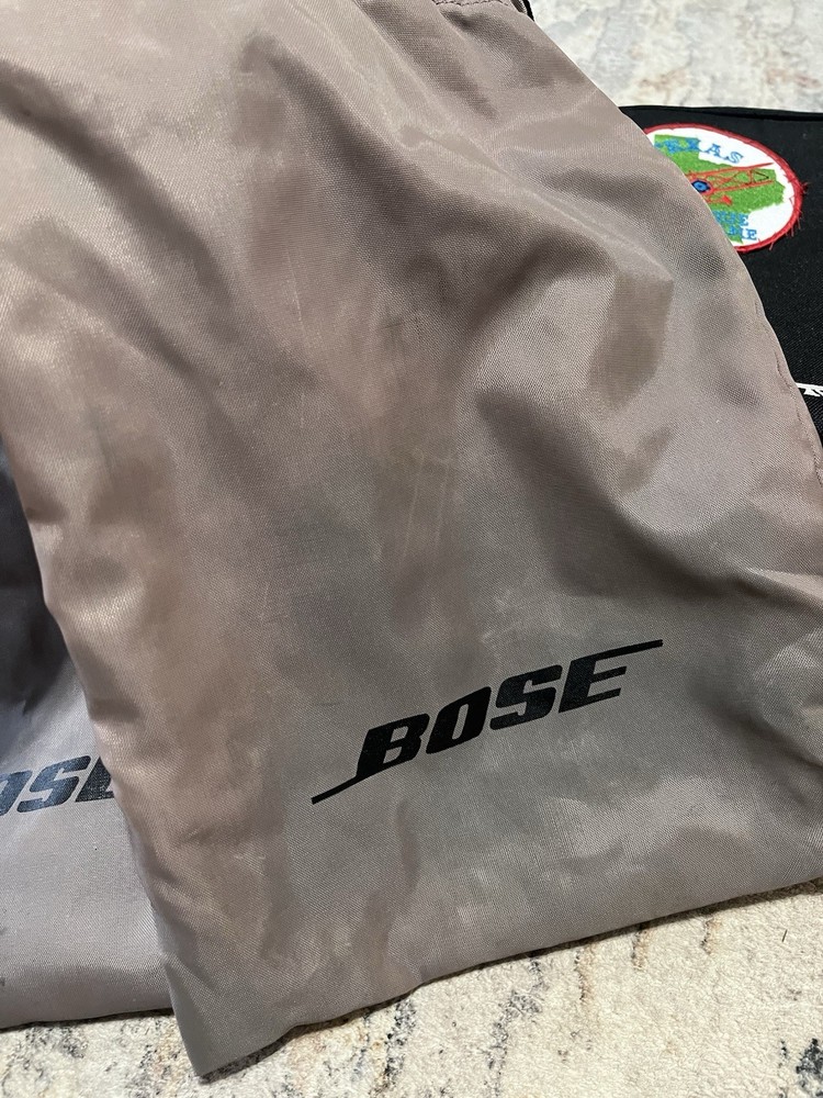Bose Aviation Embroidered Headset Bag Lot (4) - Two Thicker Zip /Two Pull String