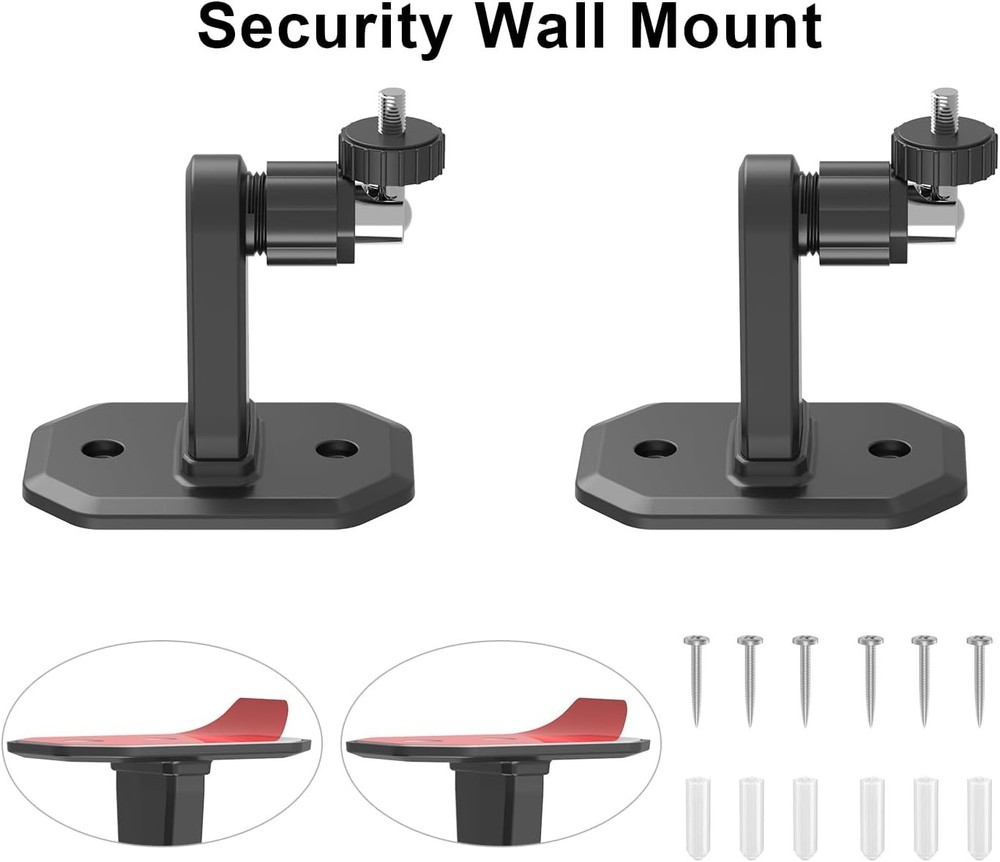 2Pack Adjustable Wall Mount Bracket Compatible with Ring Stick Up Cam & Ring ...