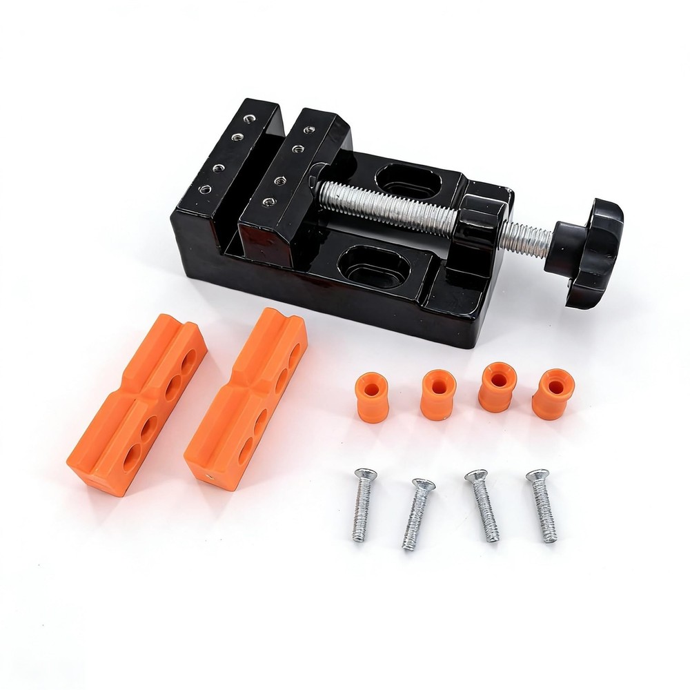 BUYSK Mini Bench Vice Clamp Flat Opening Parallel Table Multicolor
