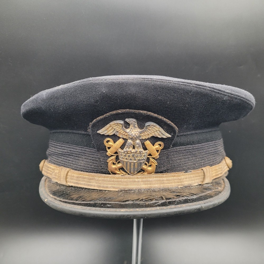 WW2 US Navy Officer Visor Cap