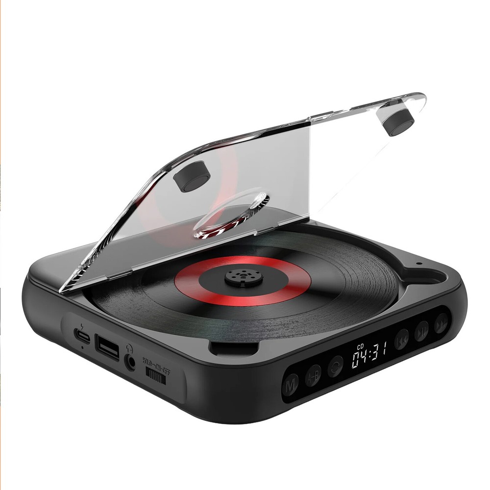 Portable CD Player Personal CD Players with Bluetooth Rechargeable S...