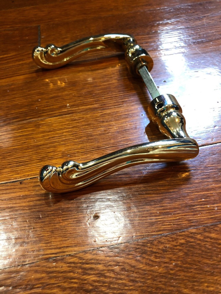 NH6 Vintage Solid Brass Lever Set