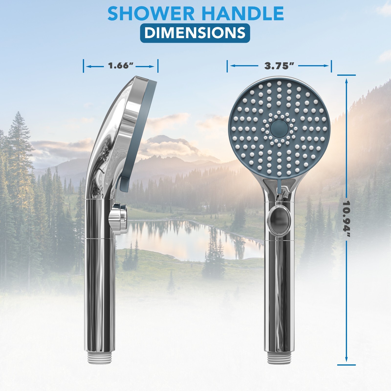 RV Shower Head with Hose and On Off Switch Camper Water Saving and High Pressure