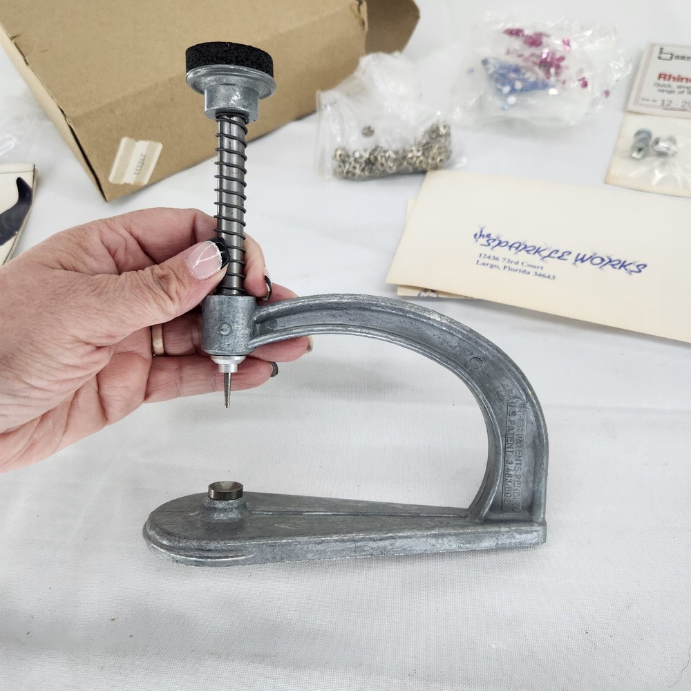 Brisk-Set Model 100A Flat Back Rhinestone Setter Precision Tool Cast Aluminum