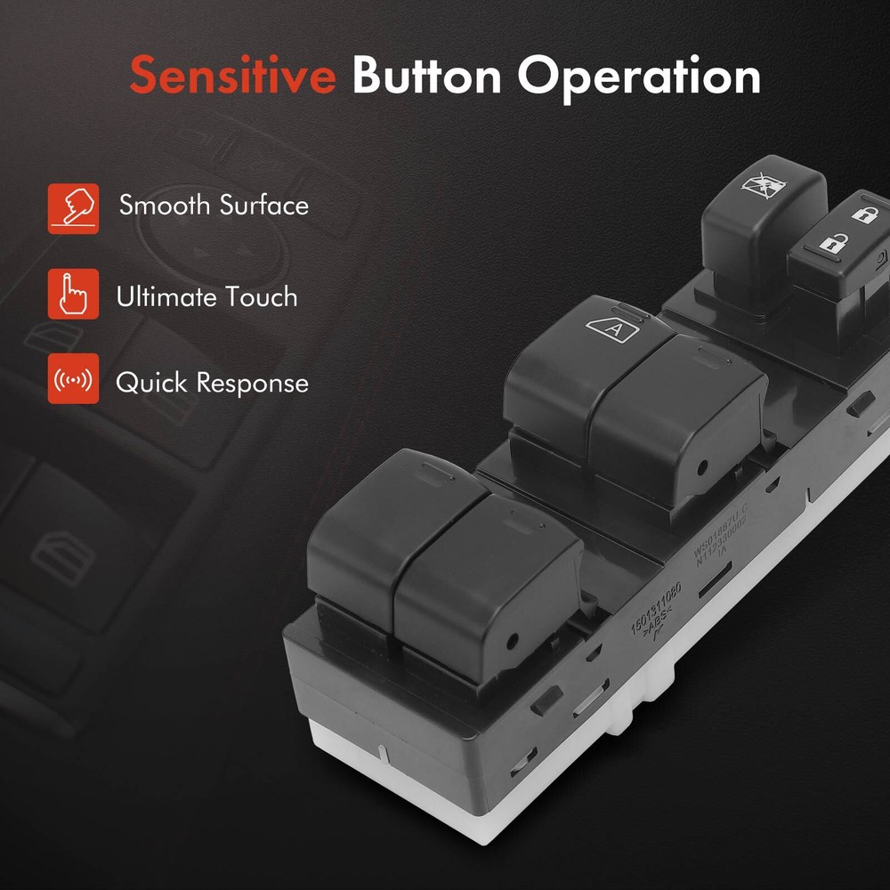 Front Left Power Window Switch for Nissan Rogue 2010-2013 Rogue Select 2014-2015