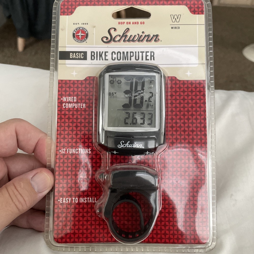 Schwinn Bicycle Computer 12 Functions Speed Distance, Original Package, Sealed