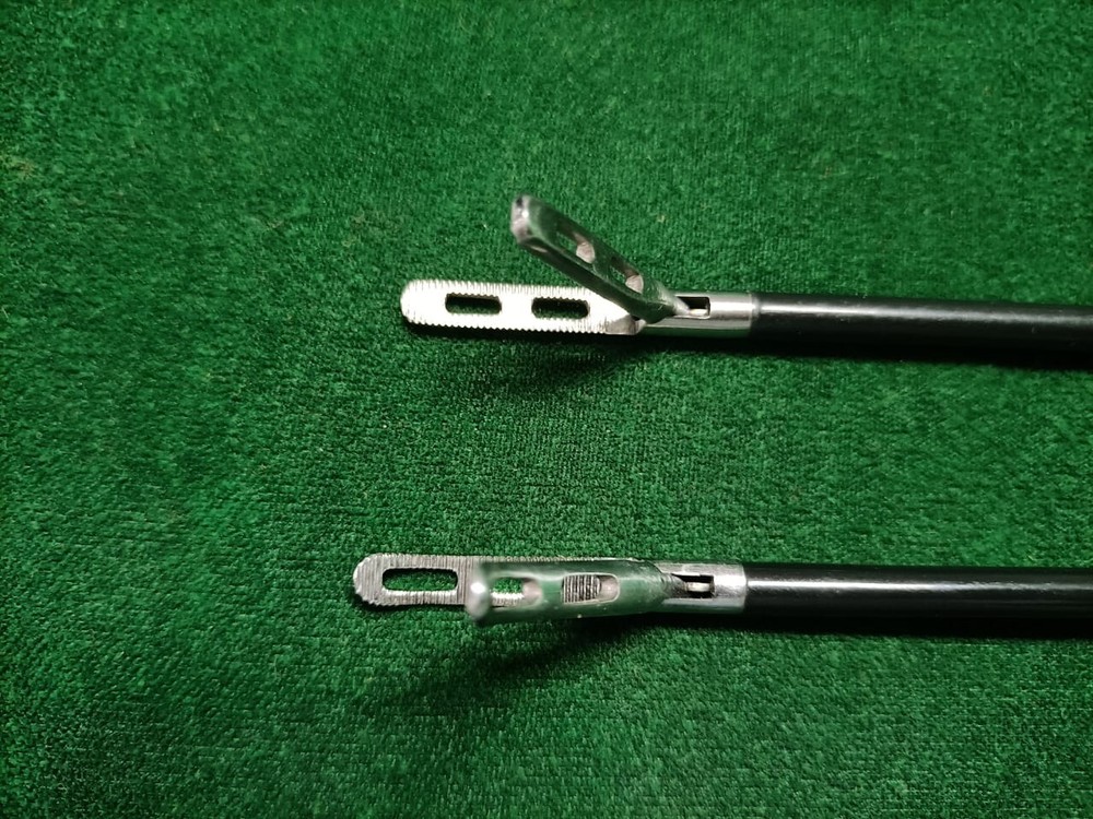 2pc Laparoscopic Monopolar Croce Olmi Grasper 5mmx330mm Reusable Instruments