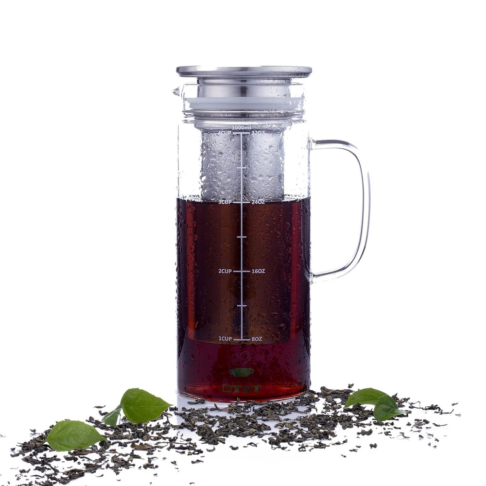 Btat- Cold Brew Coffee Maker, Iced Coffee Maker, 1 Quart, 32 Oz, Iced Tea Maker,