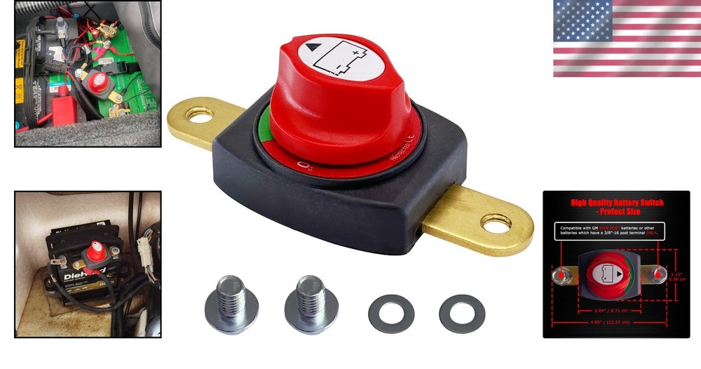 Compact Battery Disconnect Switch - Ideal for GM Side Post Applications