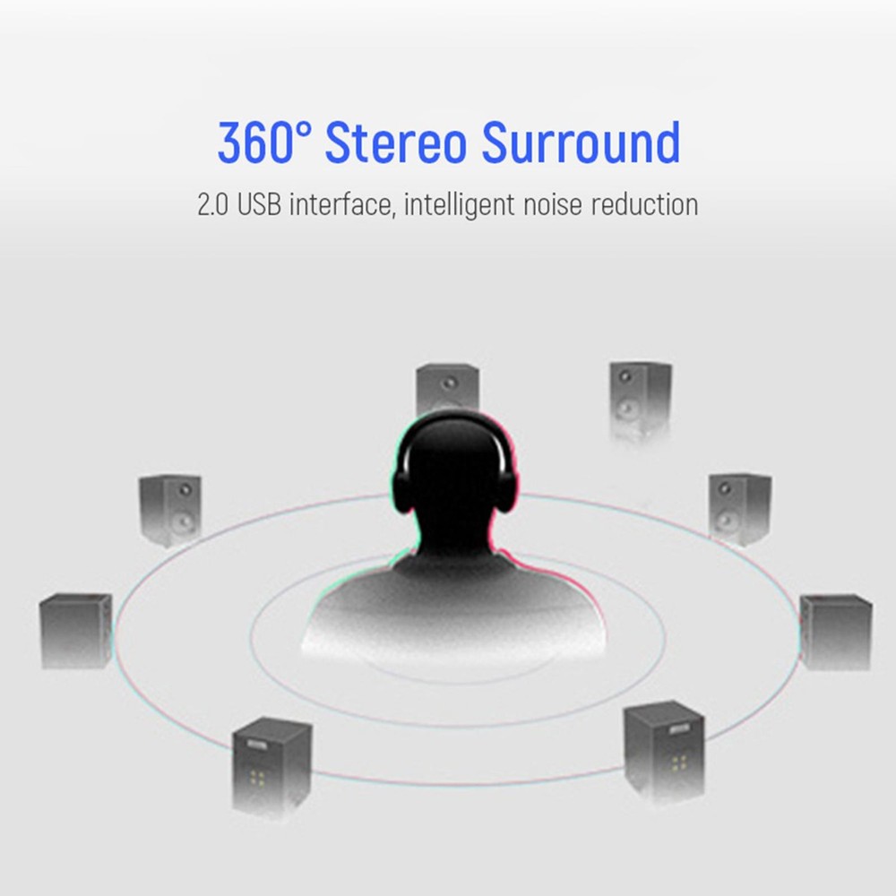 Multi-port Computer USB Sound Card 7.1 Channel Audio Converter Audio Interface