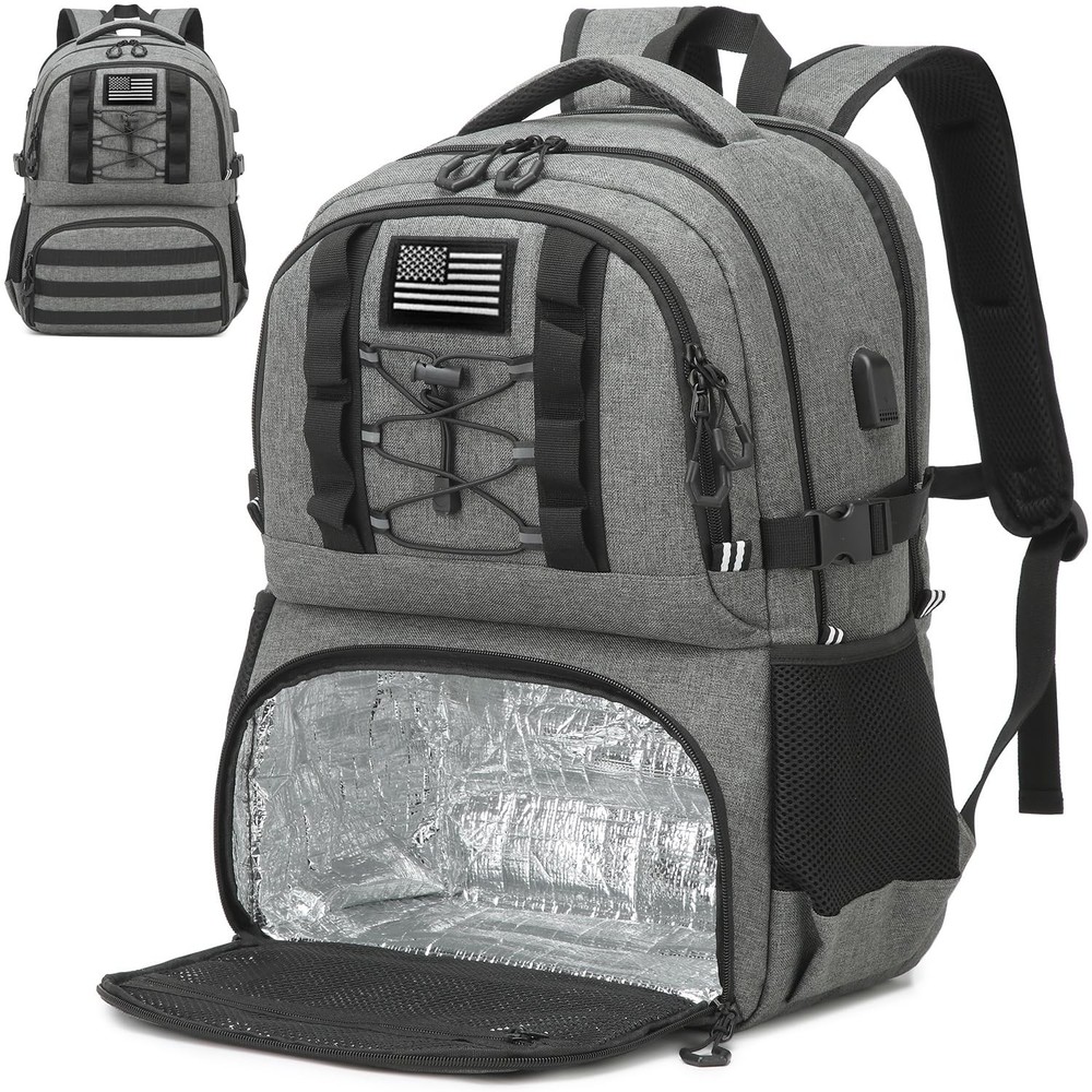 Laptop Lunch Backpack for Men - 40L Large Capacity Work Backpack with Lunch C...