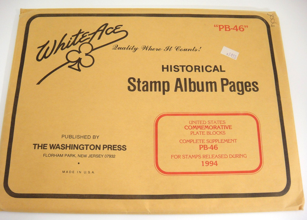White Ace 1994 U.S. Commemorative Plate Blocks Complete Supplement PB-46 NOS