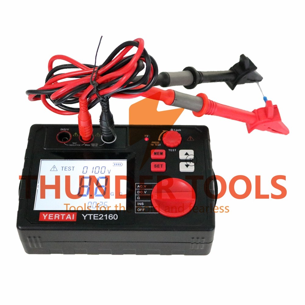 Thunder Tools YERTAI Digital Insulation Resistance Tester