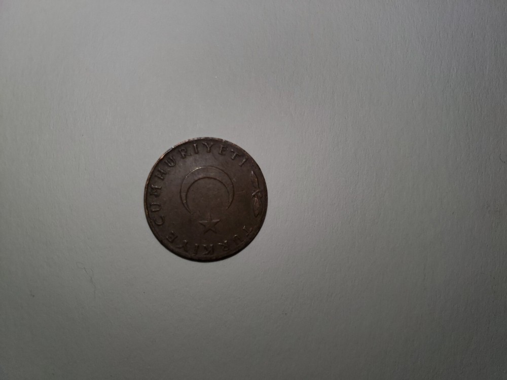 1956 Turkey 5 Kurus coin circulated