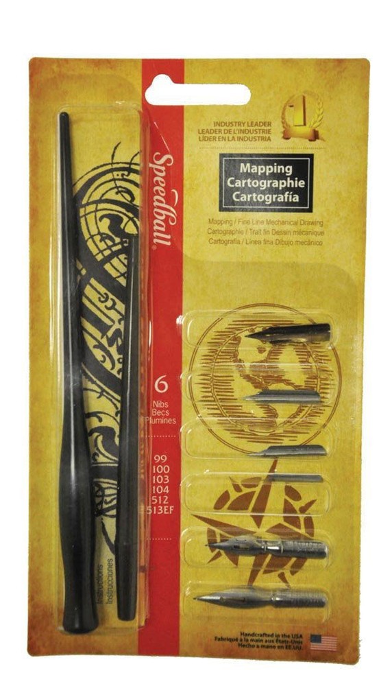 Speedball 2965 - Mapping Dip Pen Set
