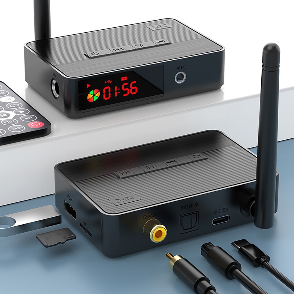 Wireless NFC Bluetooth 5.3 Audio Receiver NFC HiFi Music Adapter