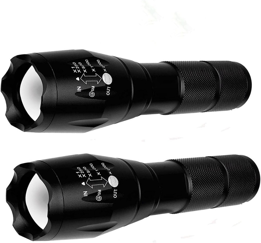 BESTSUN LED Flashlight 2 Pack, Small Flashlights Powerful High Lumens 5 Modes, W
