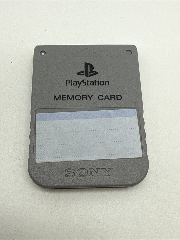 Sony Playstation 1 PS1 Official OEM Memory Card SCPH-1020 Gray FREE SHIPPING!!!