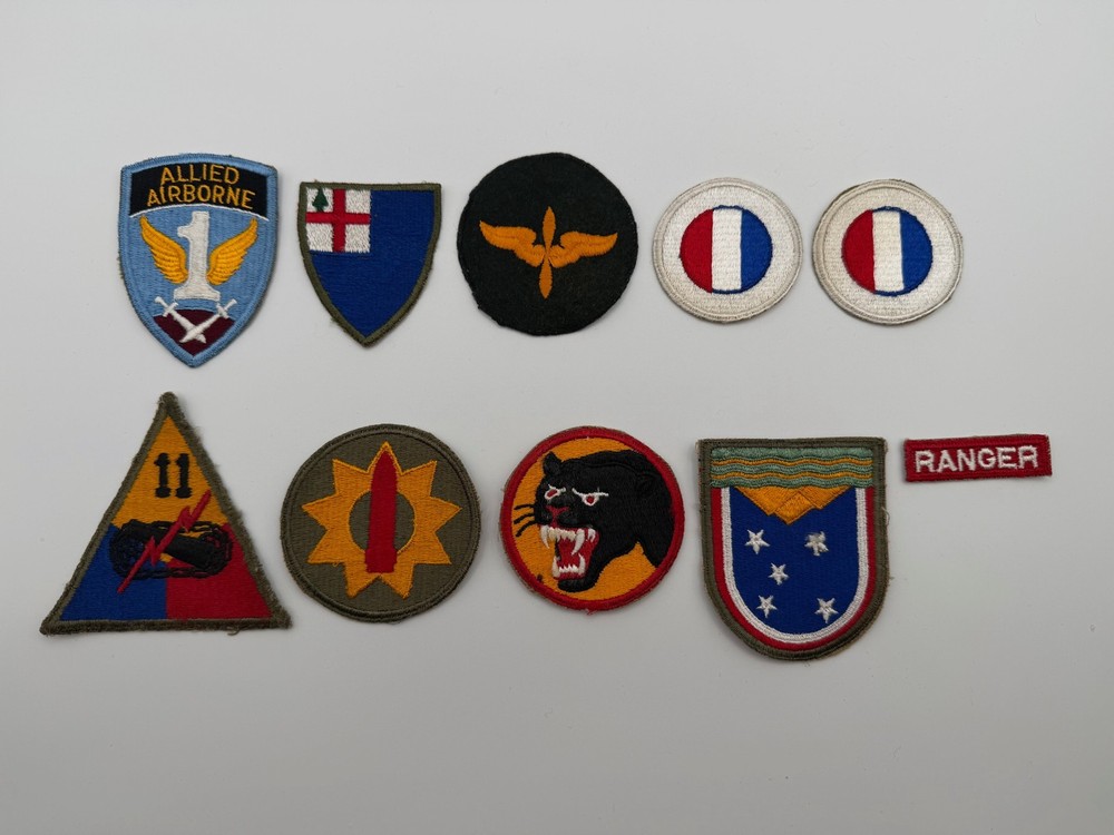 Vintage World War 2 WWII ARMY Patch Lot Various Divisions