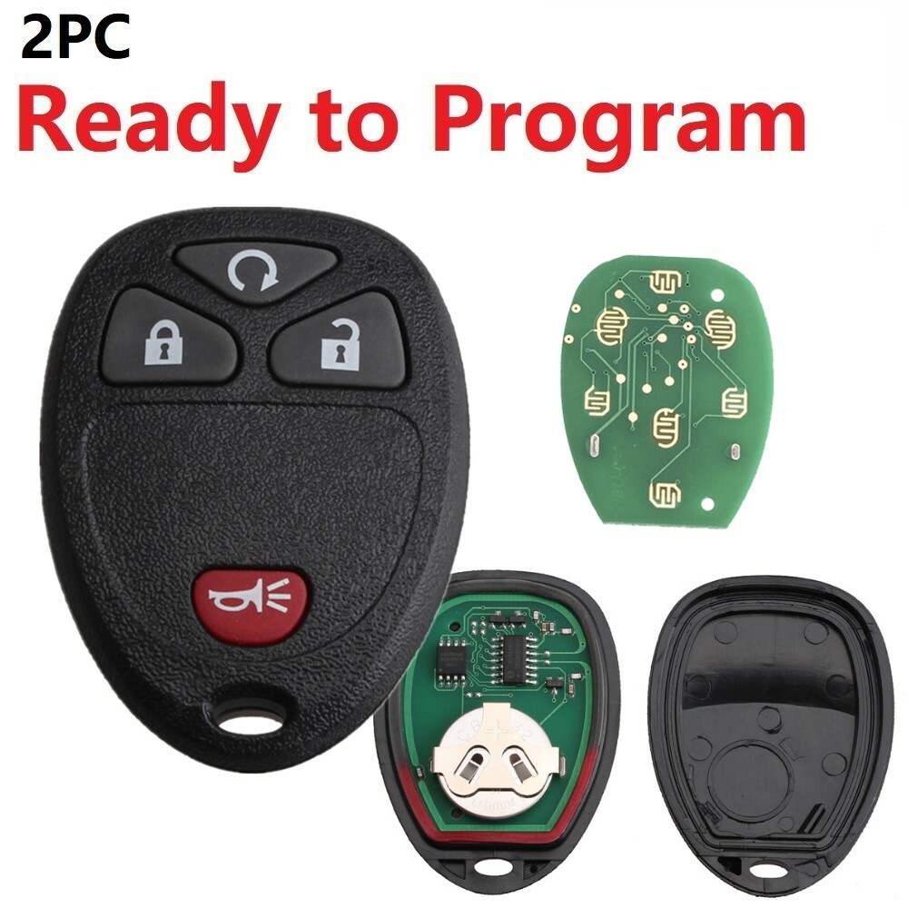 2 For 07 2008 2009 2010 2011 2012 2013 Chevy Silverado 1500 2500 Remote Key Fob