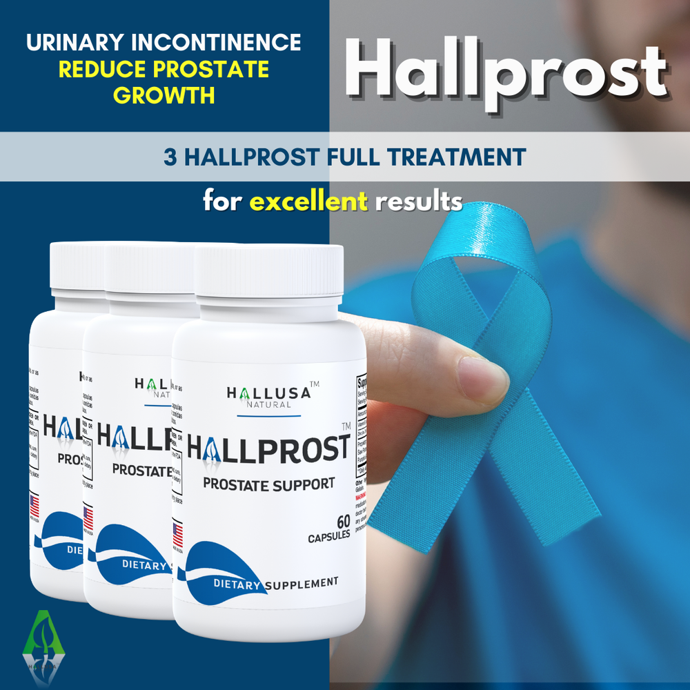 HALLPROST - Inflamed Prostate - Prostatitis - BPH - Urinary Function - 60 Cap