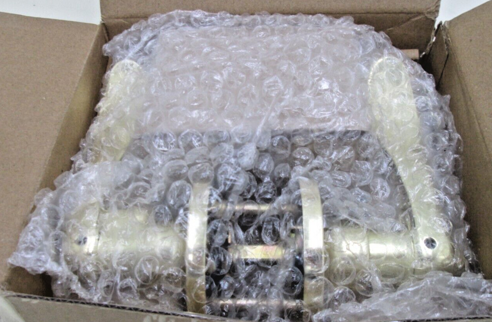 Entry Deadbolt Combo Door Locks Levers Handle Polished Brass Keyed Alike Knobs