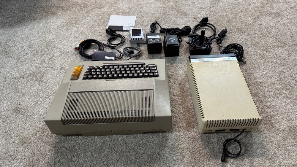 Atari 800 Computer System 48k Working Tested Package w/ 1050Drive S-Drive emul