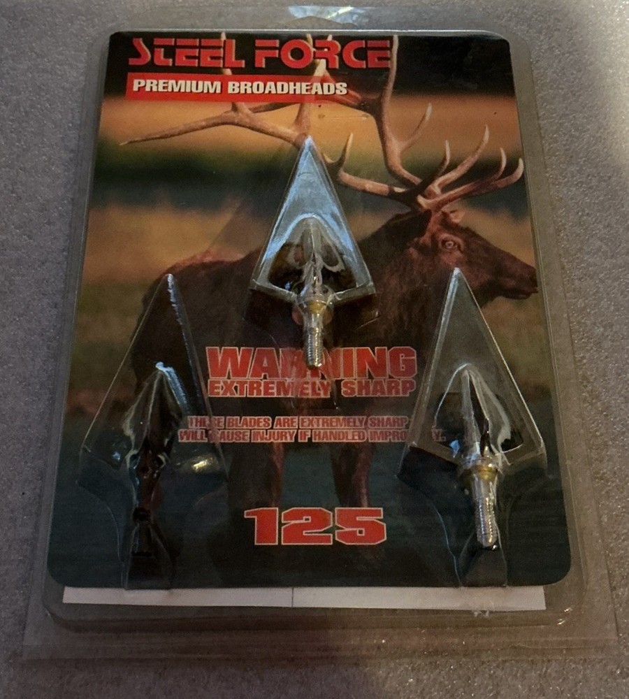 Steel Force Premium Broadheads  125 gr. 2 Pack One Missing From Pack