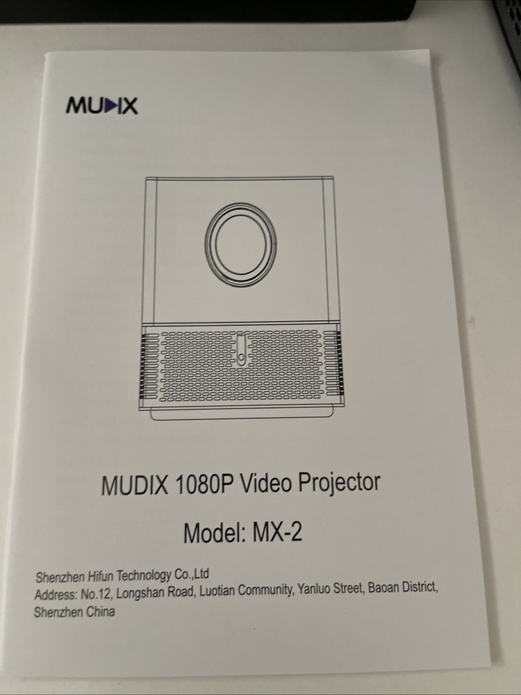 Mudix 1080 Video Projector Model MX-2